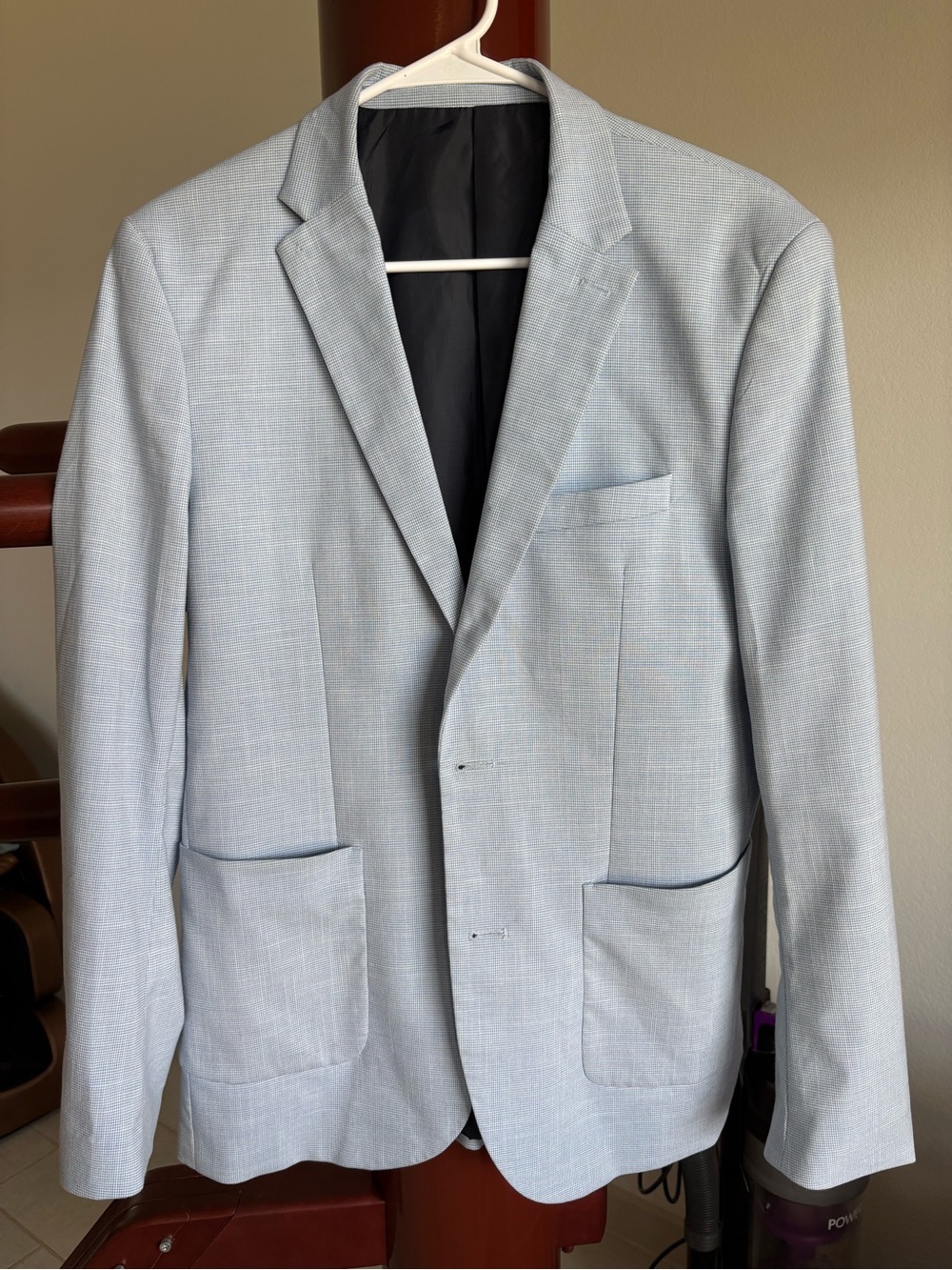 h&m Men's Blue Mariano Slim Two-Button Sport Coat Jacket Suit Size 38r
